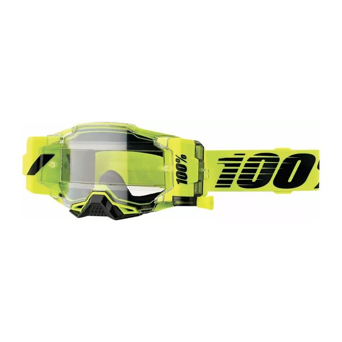 100% MX Goggles Armega Roll Off Forecast Nuclear Citrus Clear