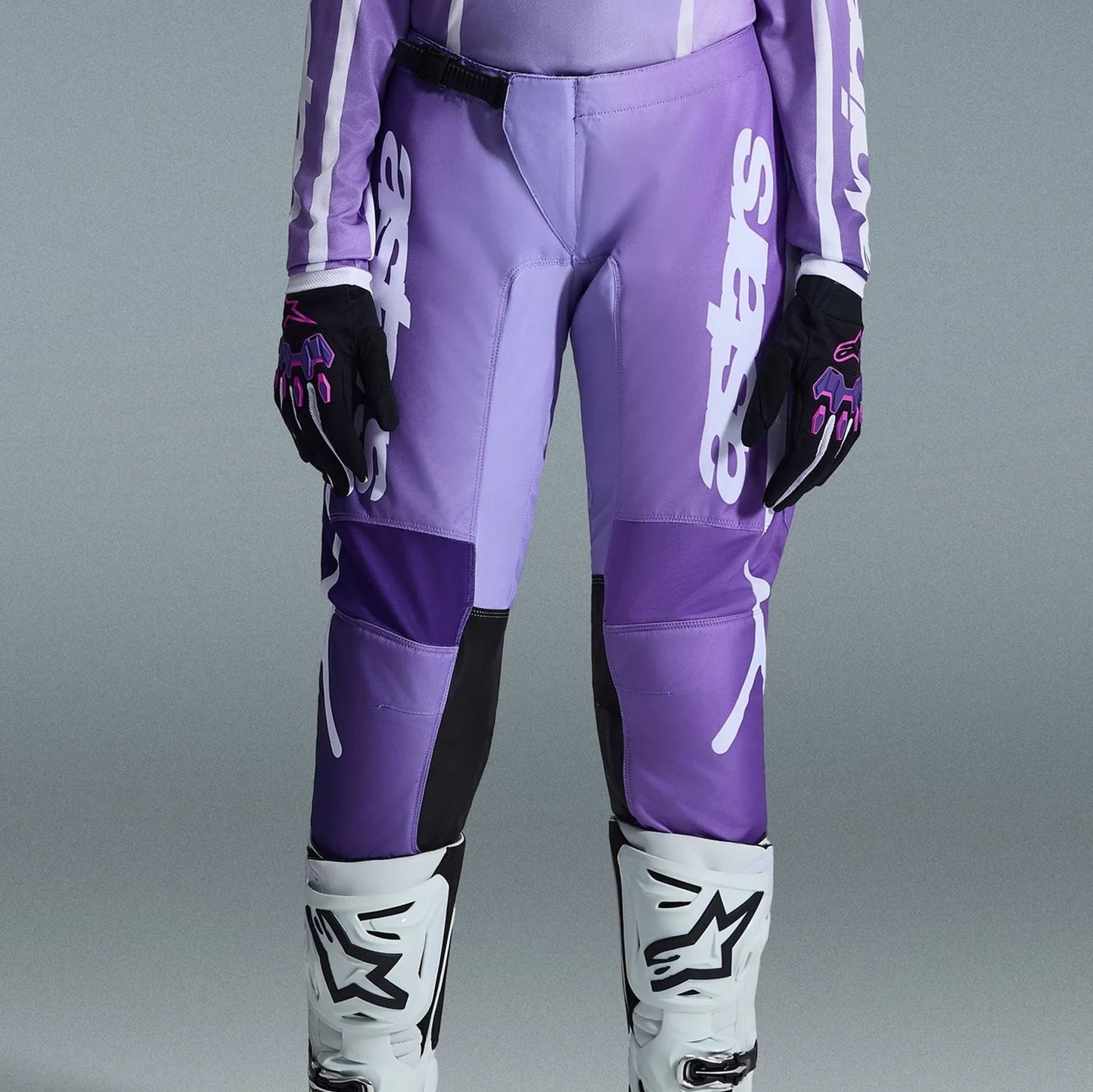 Alpinestars 2026 Womens Stella Fluid Apex Motocross Pants Black White Fuchsia