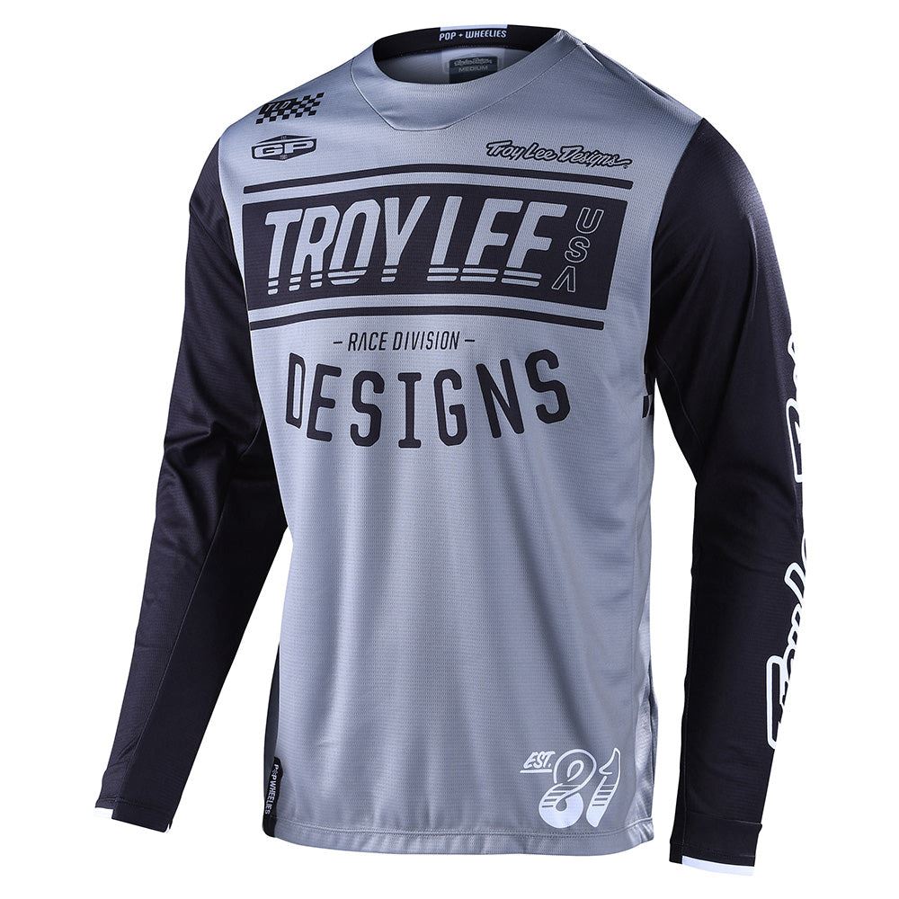 Troy Lee Designs 2025 GP Jersey Race 81 Grey – A G Racing
