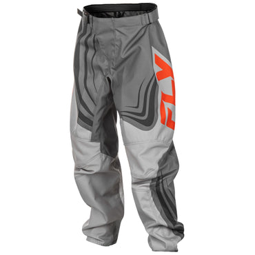 Fly Racing 2025 Youth F-16 Motocross Pants Grey Orange
