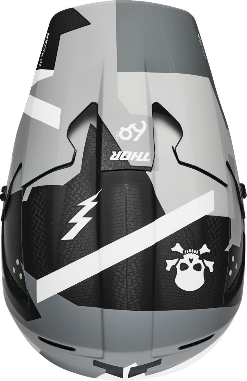 Thor MX Spring 2026 Helmet Reflex Sport Carbon Brave Grey White