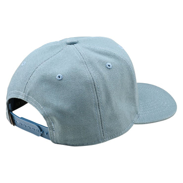 Troy Lee Designs Spring 2025 MX Stamp Curved Snapback Cap Smoke Blue