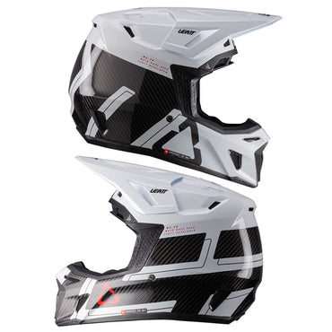 Leatt 2026 Motocross Helmet 9.5 Carbon White & 6.5 Iriz Goggles