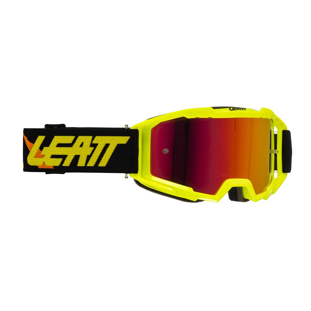 Leatt 2025 Motocross Goggles Vizion 3.5 Iriz Lime - Red Lens
