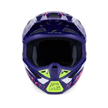Alpinestars 2026 SM7 Deed Motocross Helmet Purple Pink Glossy