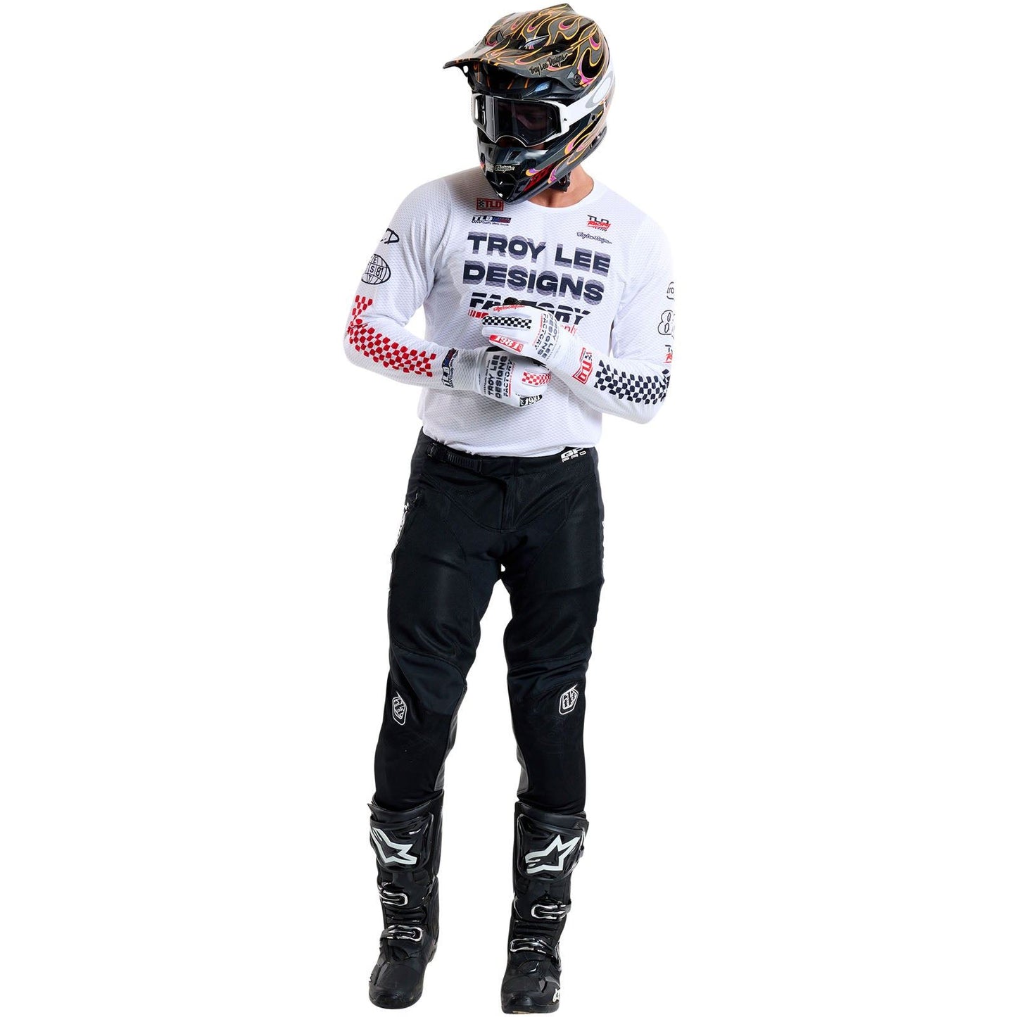 Troy Lee Designs Spring 2025 MX Combo Kit GP PRO AIR Factory White Black