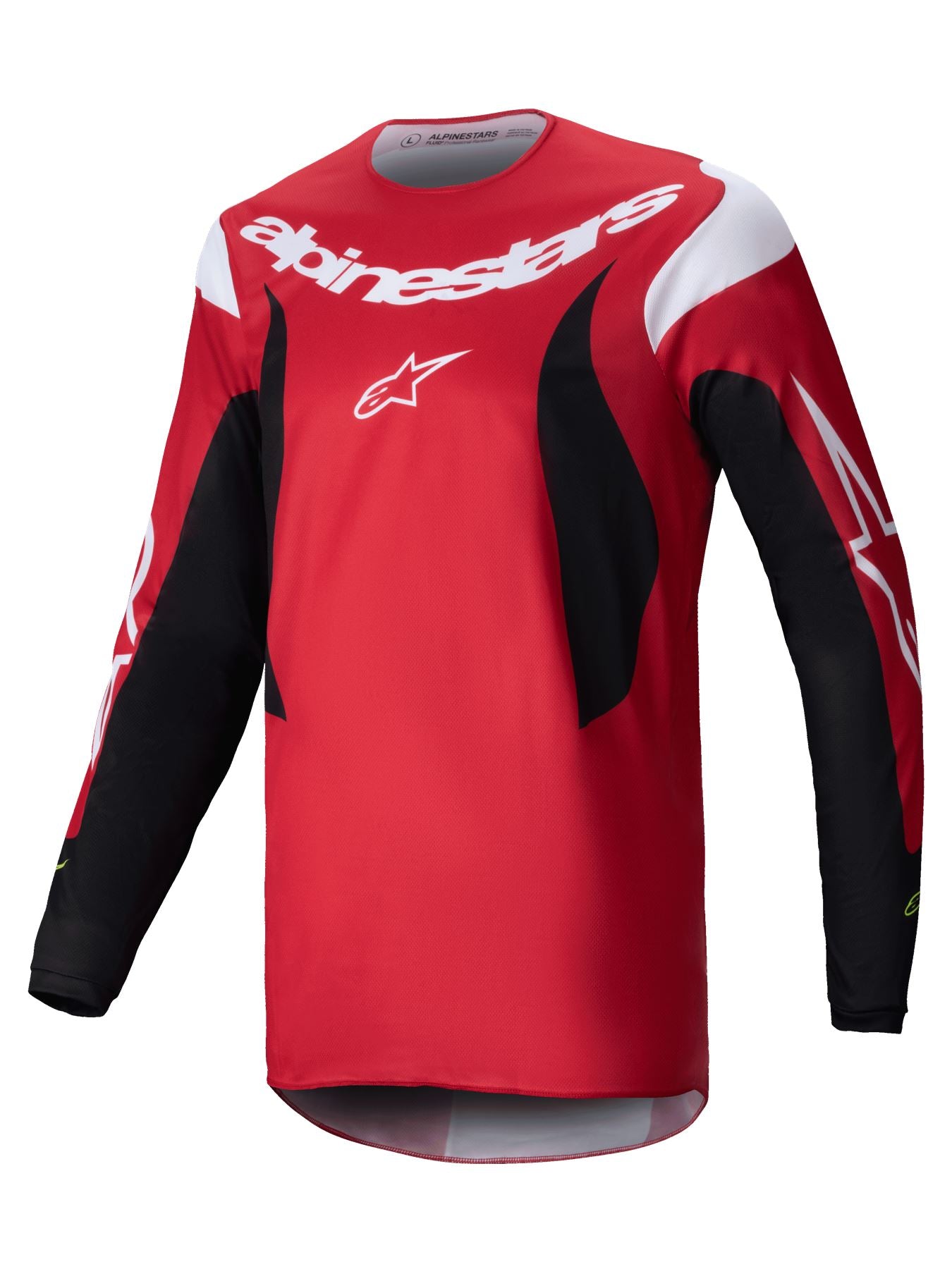Alpinestars 2025 Fluid Haul Motocross Jersey Bright Red Black