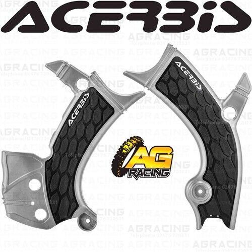 Acerbis X-Grip Frame Protector Guards Silver For Yamaha WR 450 F 2019-2023