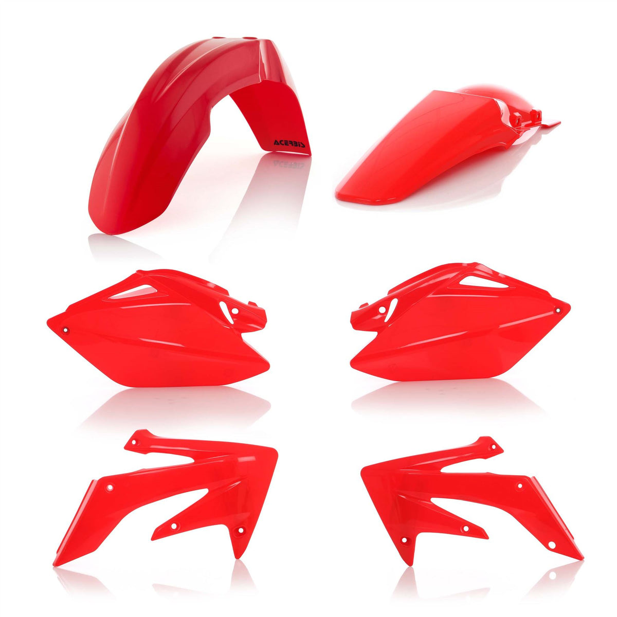 Acerbis Plastic Kit Red For HONDA CRF 250 R 2006-2009