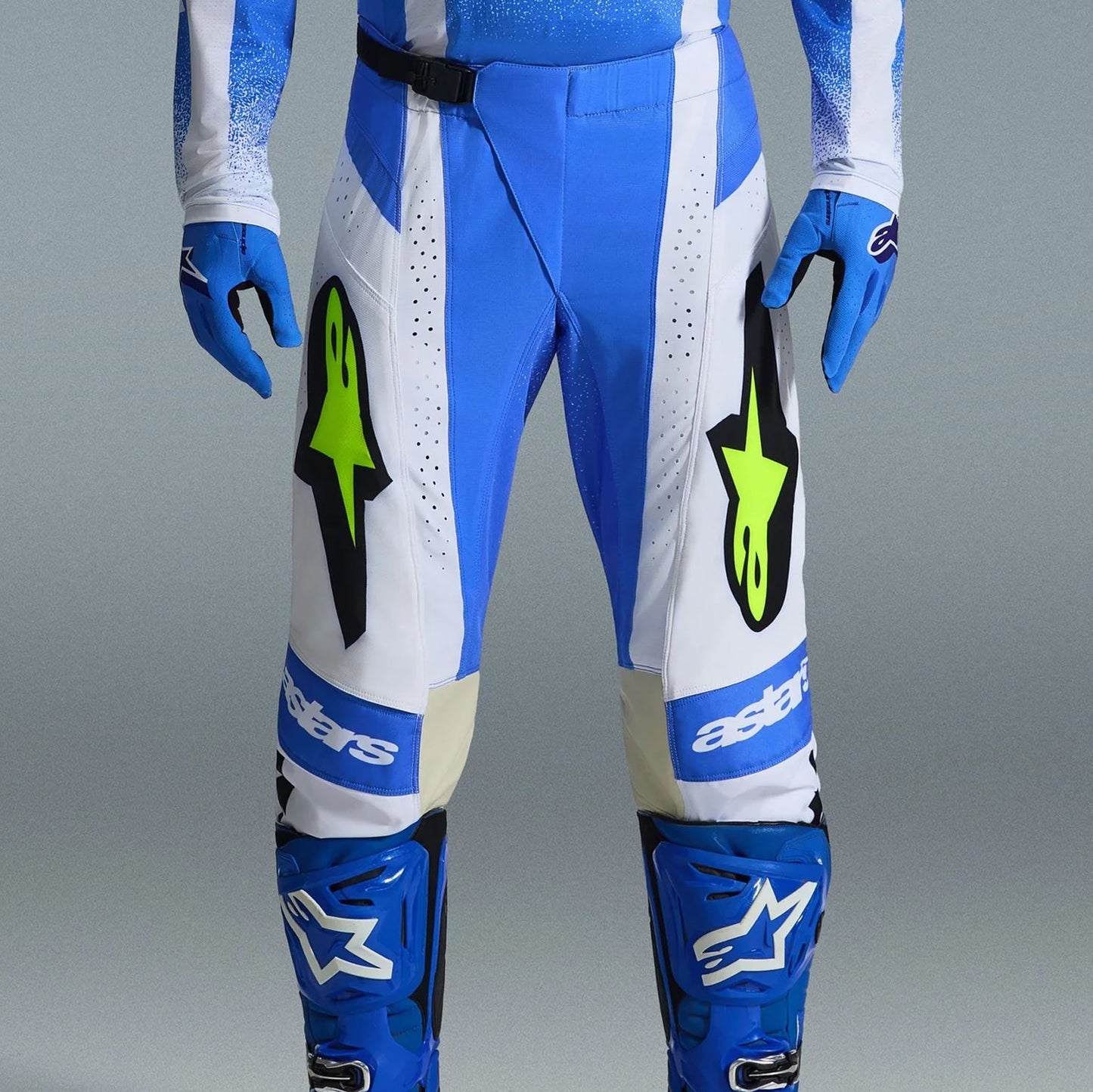 Alpinestars 2026 Techstar Knif Motocross Pants Ucla Blue Black Yellow Flo
