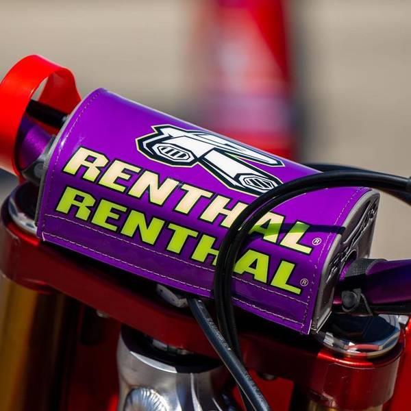 Renthal Fat Bar Pad Limited Edition Purple Retro Bar Pad