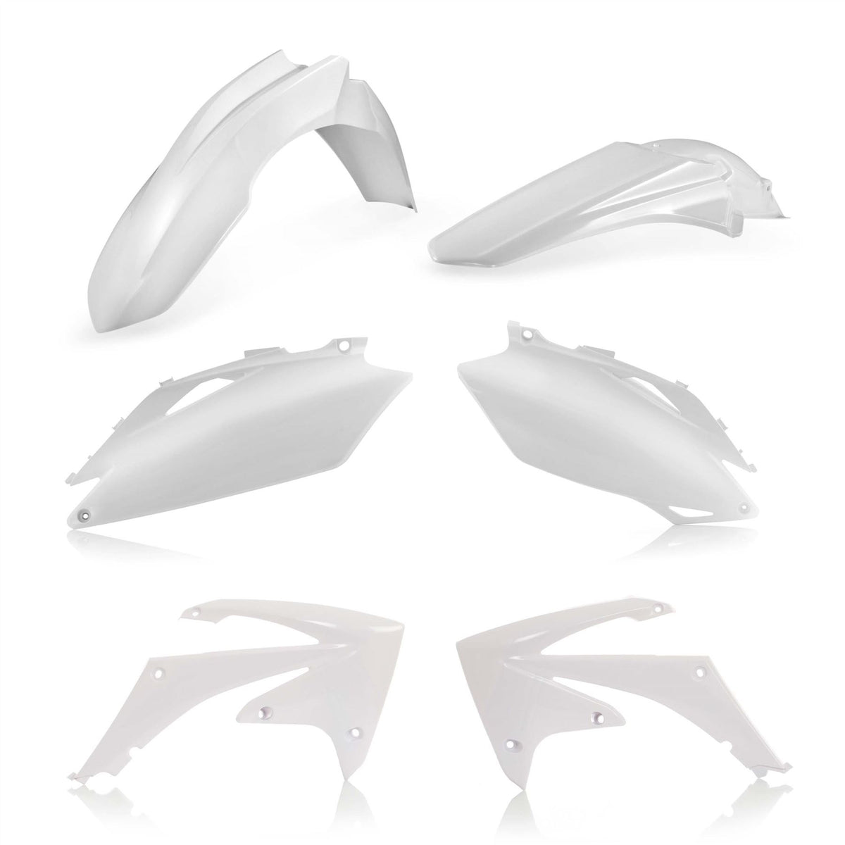 Acerbis Plastic Kit White For HONDA CRF 450 R 2009-2010