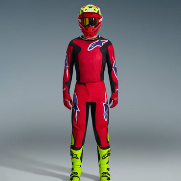 Alpinestars 2026 Fluid Grid Motocross Combo Kit Red Black Purple