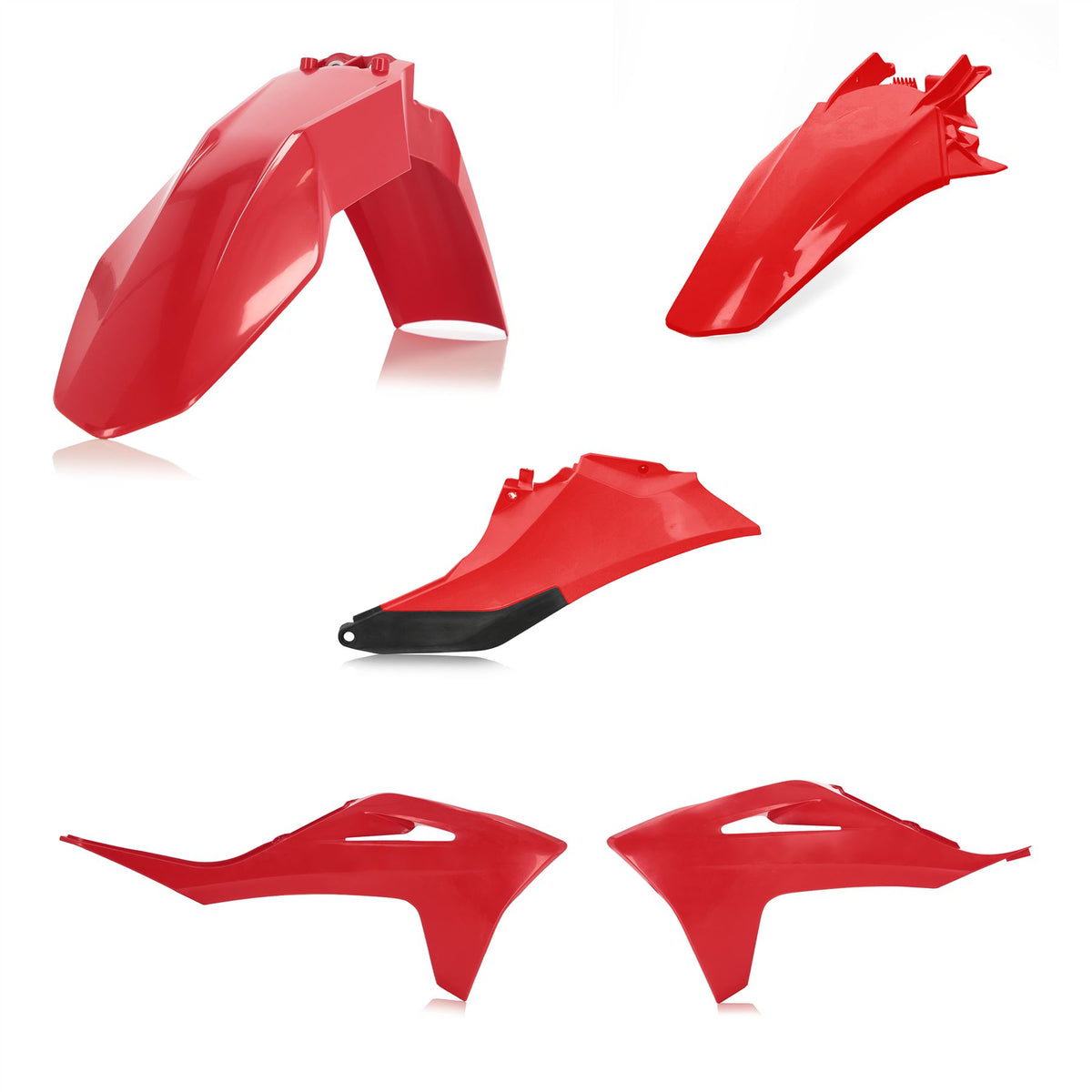 Acerbis Plastic Kit Red For Gas Gas EC 250 2021-2023