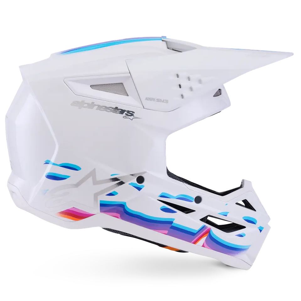 Alpinestars 2026 SM3 Force Motocross Helmet White Glossy