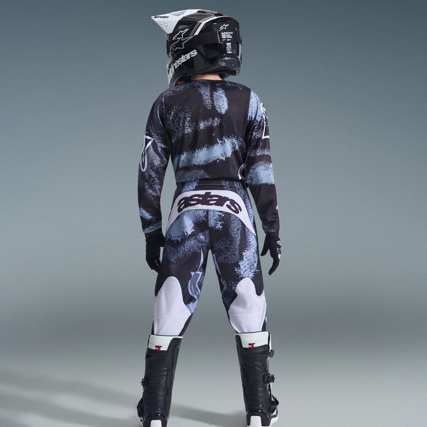 Alpinestars 2026 Youth Fluid Lahnd Motocross Combo Kit Iron Camo