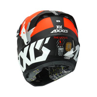 Axxis Wolf Jackal B14 Matt Blk Fluo Orange Adult MX Helmet