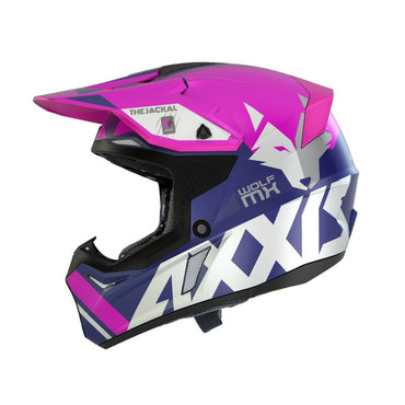 Axxis Wolf Jackal C18 Matt Pink Adult MX Helmet