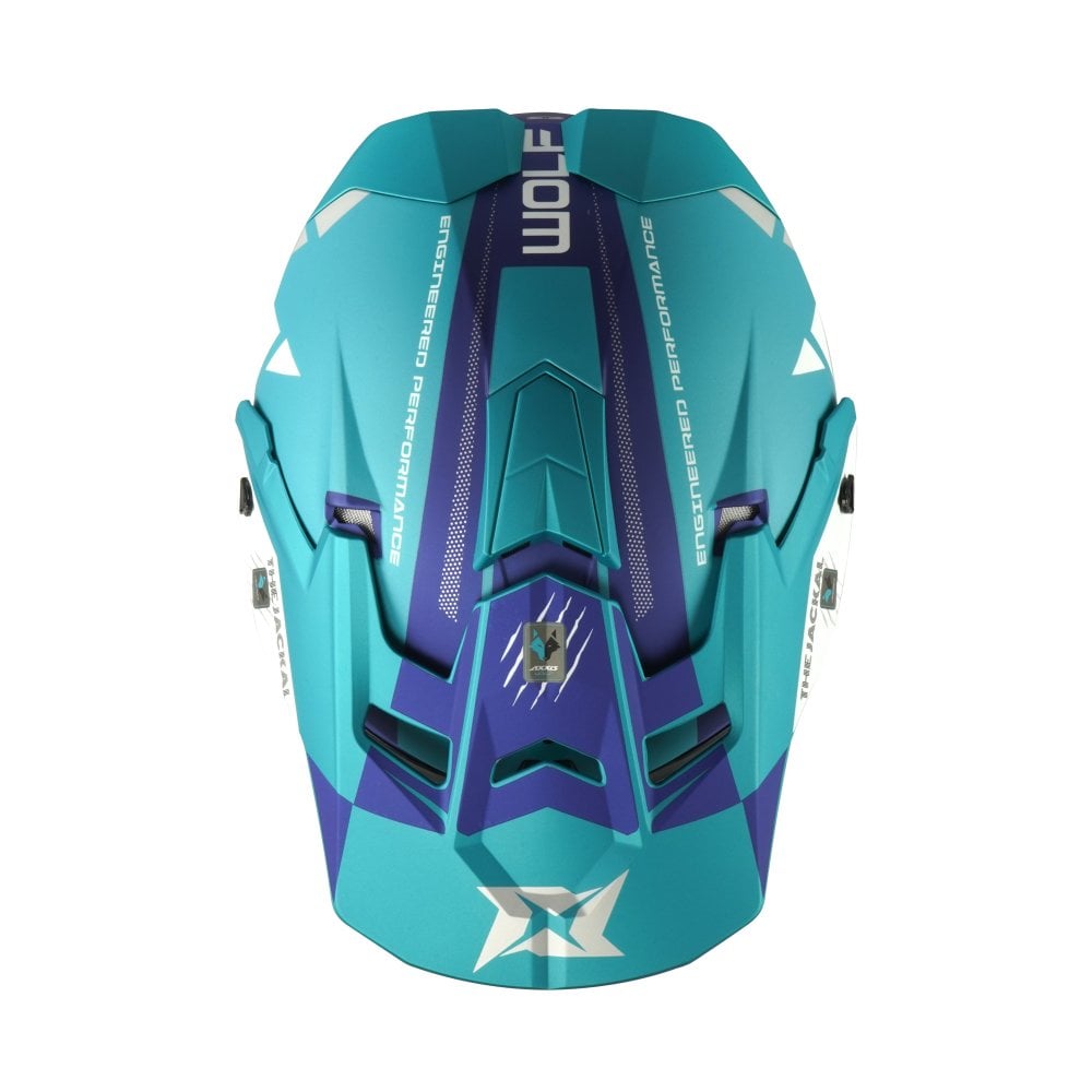 Axxis Wolf Jackal C7 Matt Blue Adult MX Helmet