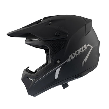 Axxis Wolf Solid A1 Matt Black Adult MX Helmet