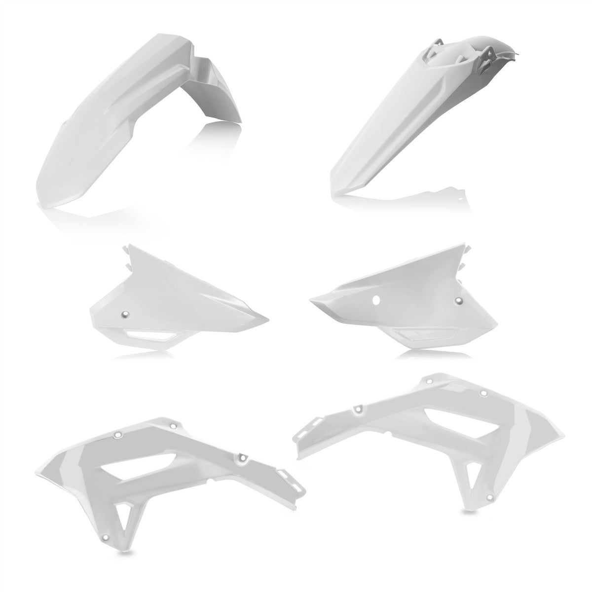 Acerbis Plastic Kit White For HONDA CRF 450 RX 2021-2024