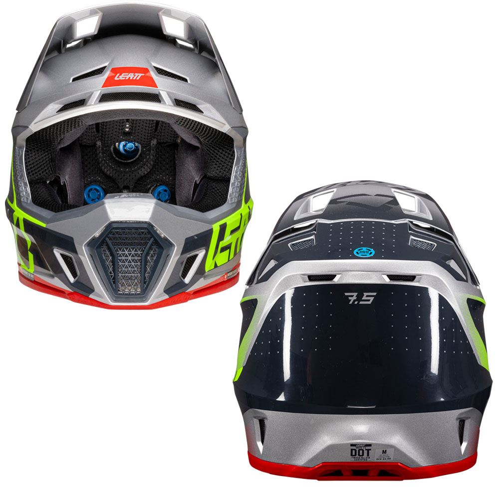 Leatt 2025 Motocross Helmet V25 7.5 Steel With 4.5 Goggles