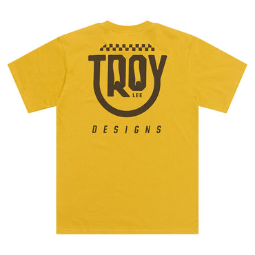 Troy Lee Designs Spring 2025 MX Smiley Casual T-Shirt Gold
