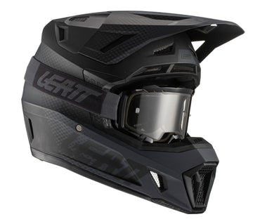 Leatt 2022 Helmet Moto 7.5 V22 Black with 4.5 Goggles & Bag