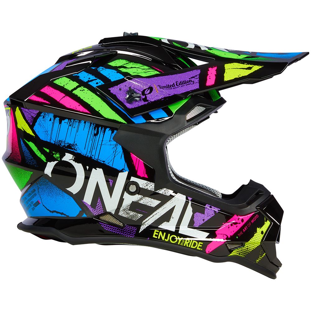 O'Neal 2025 Motocross Helmet 2SRS Glitch Multi