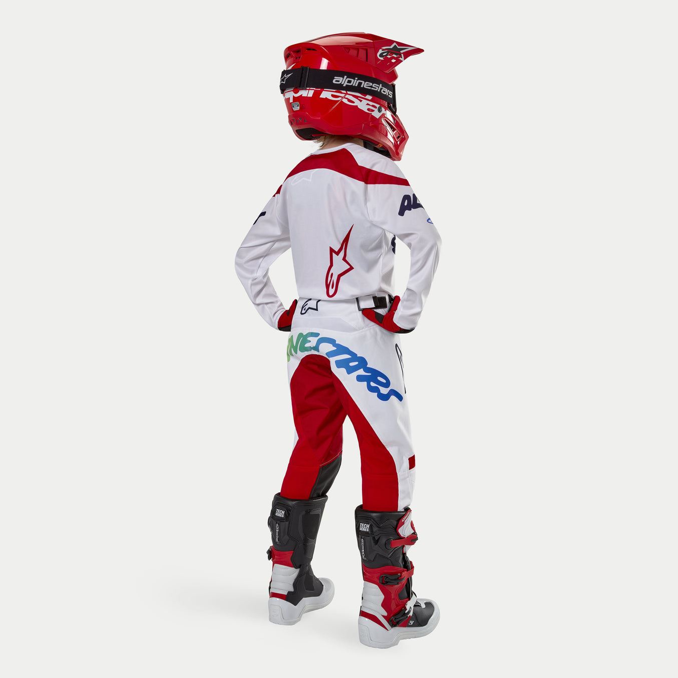 Alpinestars 2024 Racer Hana Youth Motocross Combo Kit White Multi