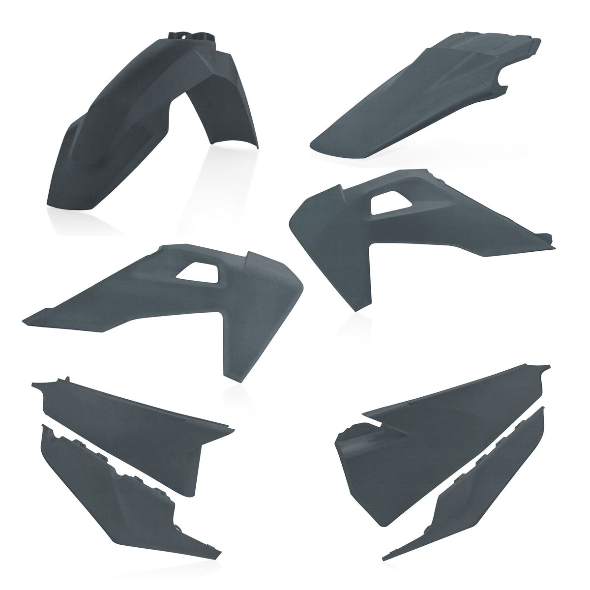 Acerbis Plastic Kit Black For Husqvarna FE 350 S 2022-2023