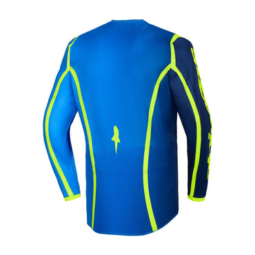 Alpinestars 2026 Fluid Apex Motocross Jersey Blue Yellow Flo