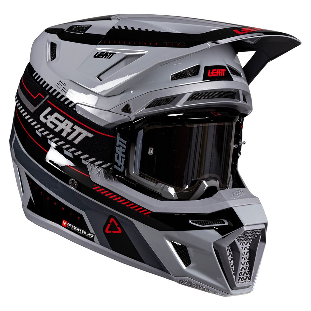 Leatt 2026 Motocross Helmet 8.5 Composite Grey & 5.5 Goggles