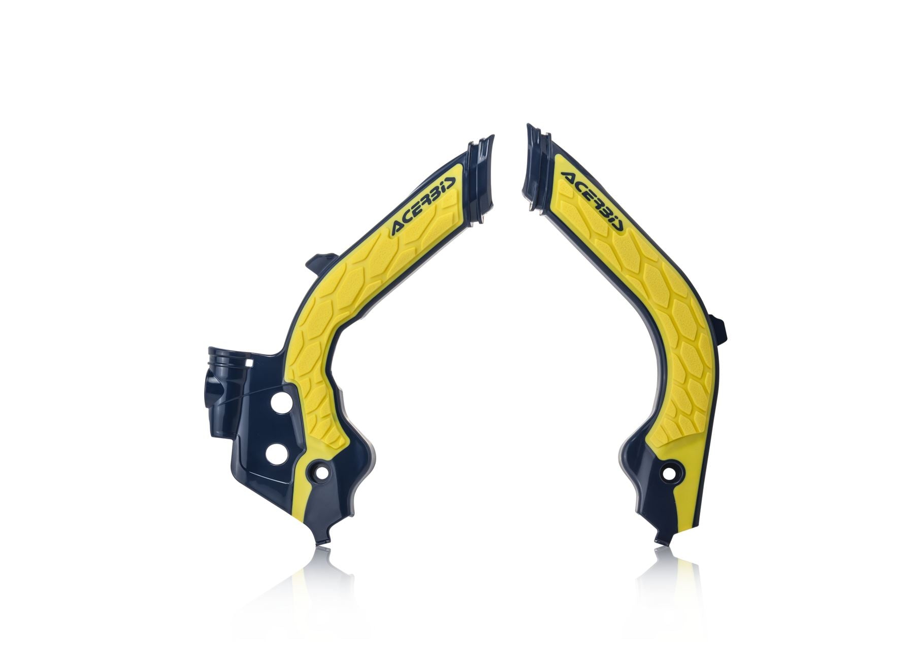 Acerbis X-Grip Frame Protector Guards Black Yellow For Gas Gas EX 250F 2021-2023