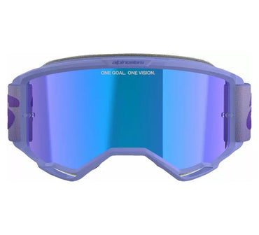 Alpinestars 2025 Goggles Vision 5 Wordmark Purple Mirror Blue