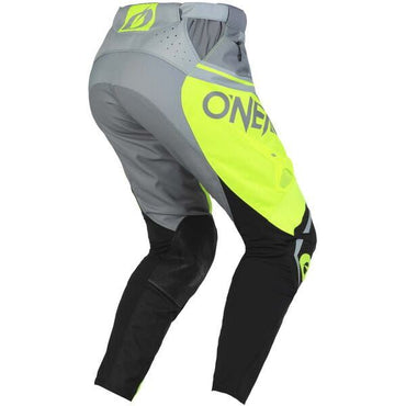 O'Neal 2024 Motocross Pants Hardwear Flow Grey Neon Yellow