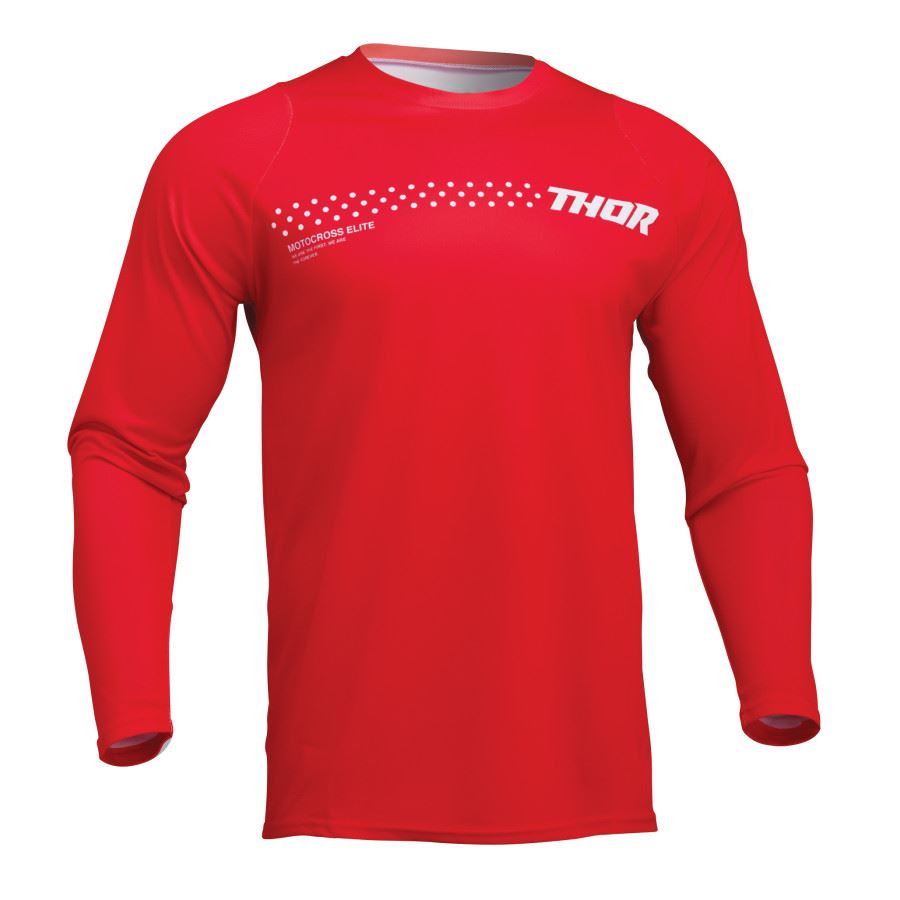Thor 2025 Youth Sector Minimal Red Motocross Jersey