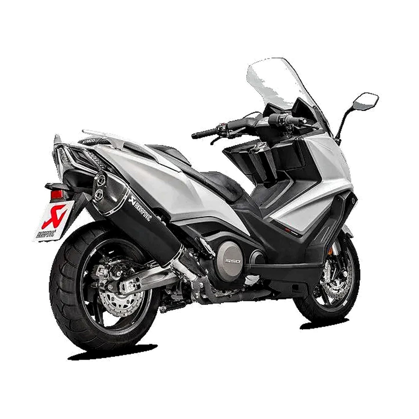 Akrapovic Stainless Steel Black Line Slip On Silencer For Kymco AK 550 I ABS 2017-2020