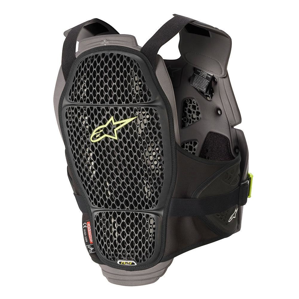 Alpinestars 2025 A-4 Max Chest Protector Black Anthracite Yellow Fluo