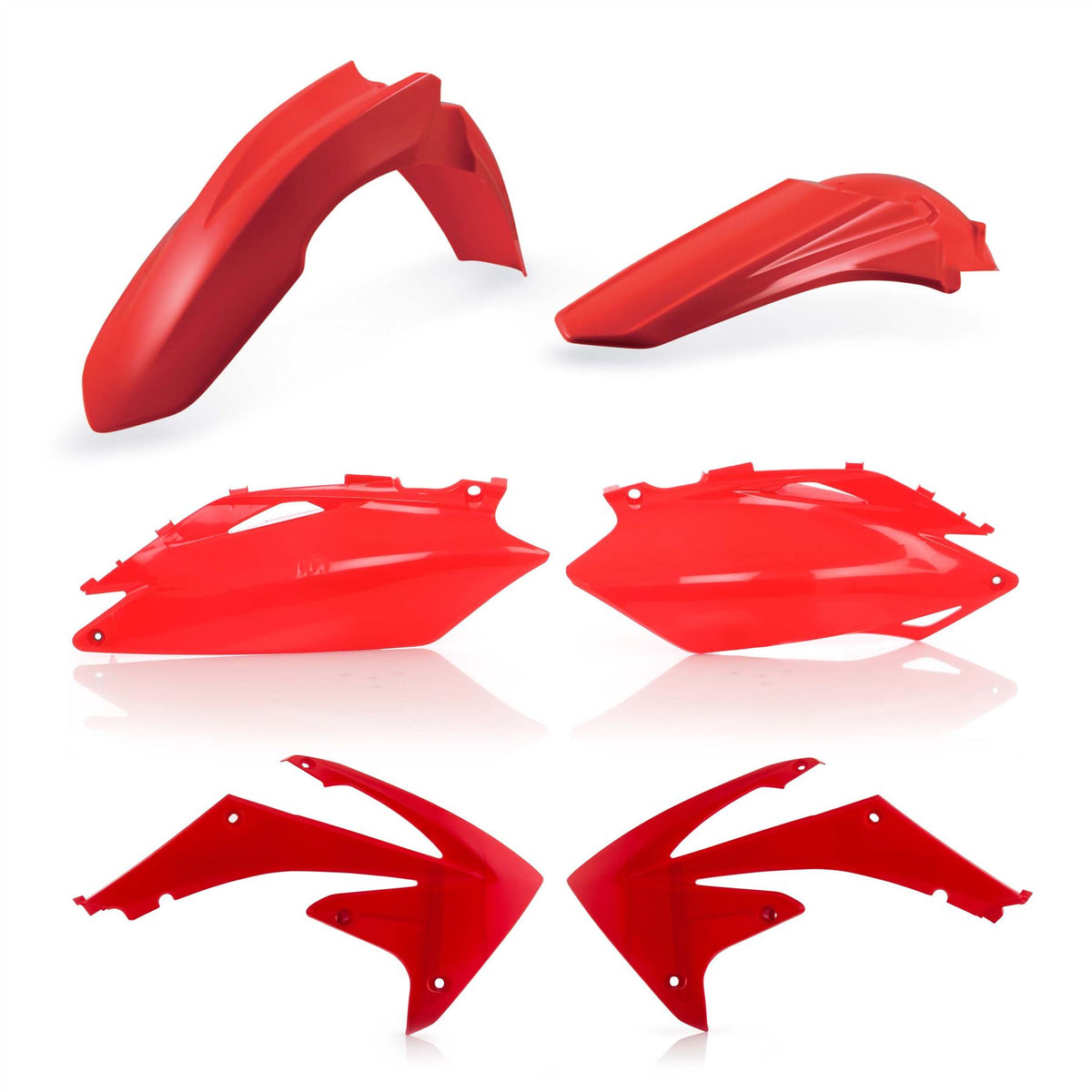 Acerbis Plastic Kit Red For HONDA CRF 450 R 2009-2010