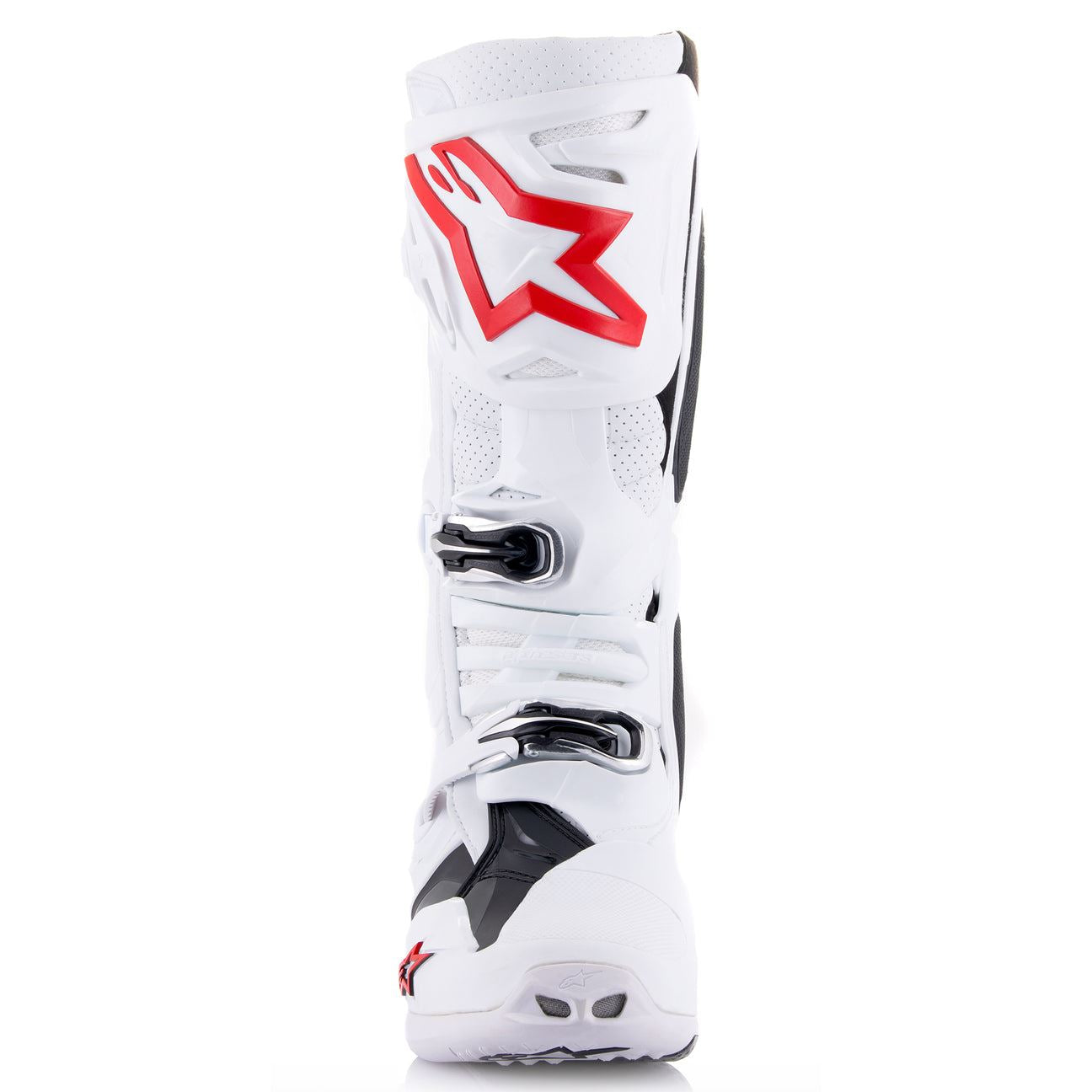 Alpinestars 2025 Tech 10 Supervented Motocross Boots White Bright Red