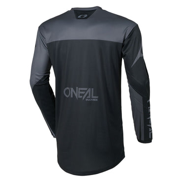 O'Neal 2026 Youth Element Racewear Black Grey MX Jersey