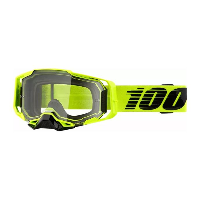 100% MX Goggles Armega Nuclear Citrus Clear