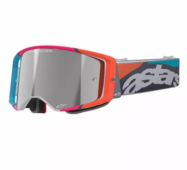 Alpinestars 2025 Goggles Supertech Stream Grey Multi Mirror Silver