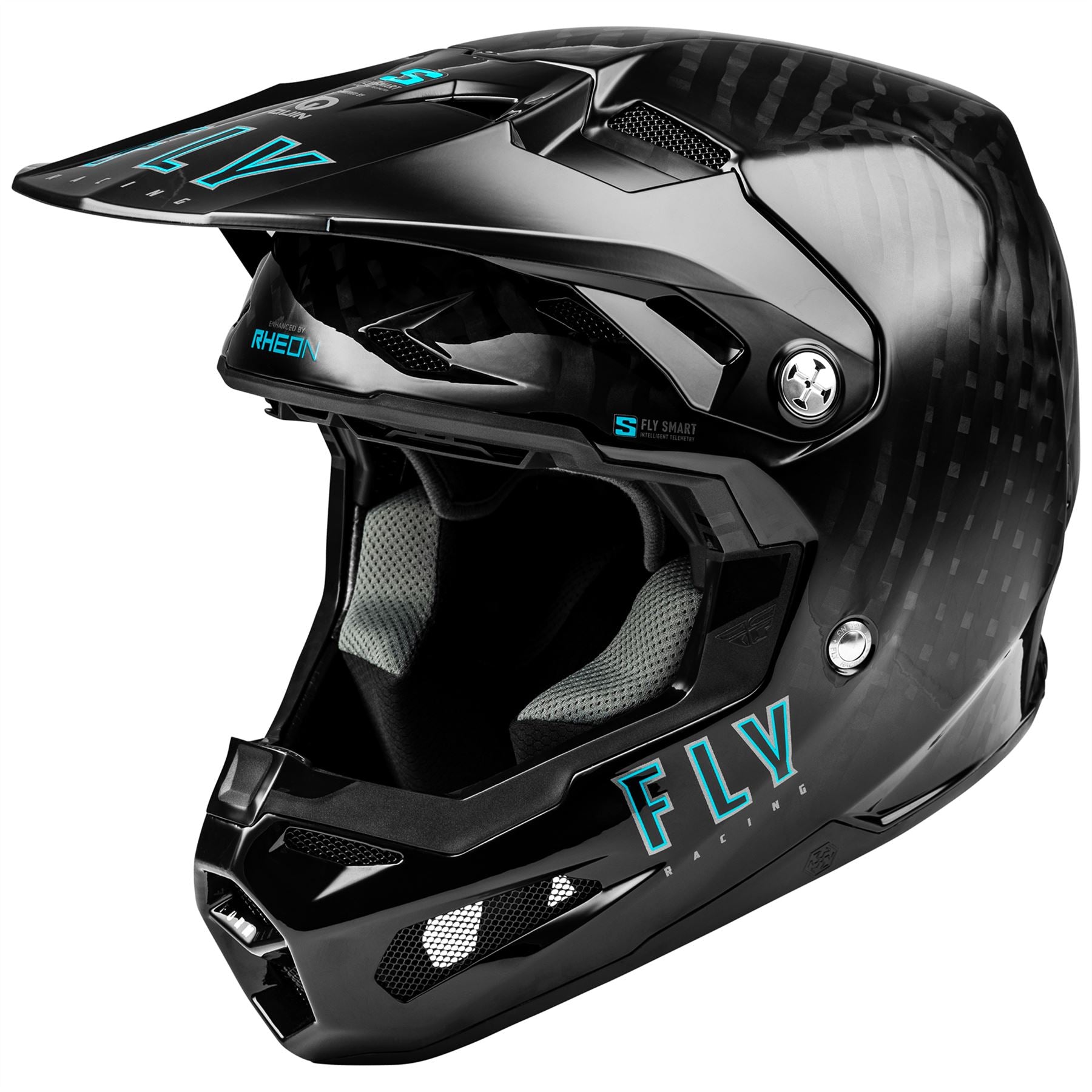 Fly Racing 2025 Youth Formula S Carbon Motocross Helmet Black Youth