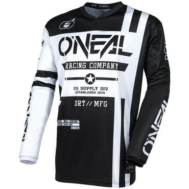 O'Neal 2024 Motocross Combo Kit Element Warhawk Black White