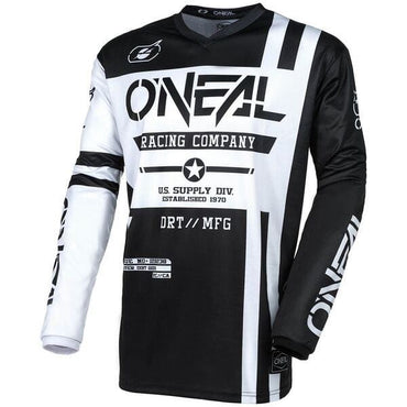 O'Neal 2025 Motocross Combo Kit Element Warhawk Black White