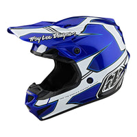 Troy Lee Designs Youth SE4 Polyacrylite Helmet W/MIPS Matrix Blue