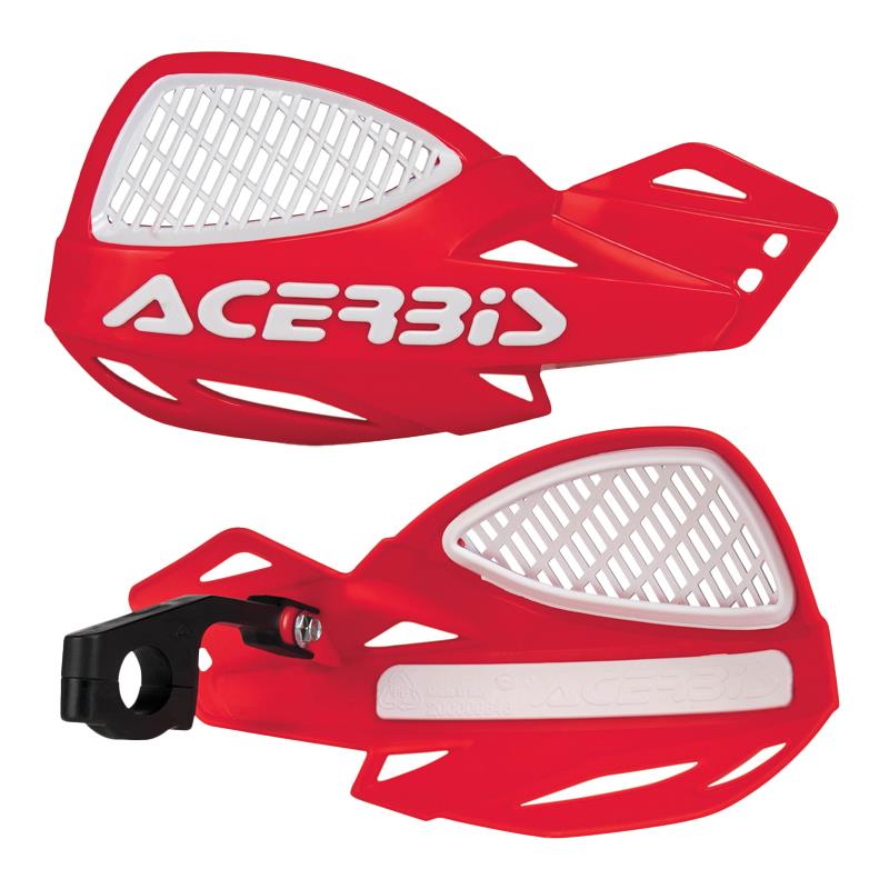 Acerbis Uniko MX Handguards Pair + Kit For Red White Honda CRF 300 RX 2019 - 2024
