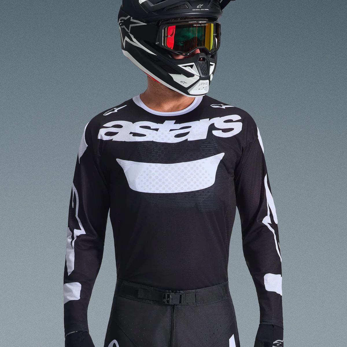 Alpinestars 2026 Racer Air Riway Motocross Jersey Black White